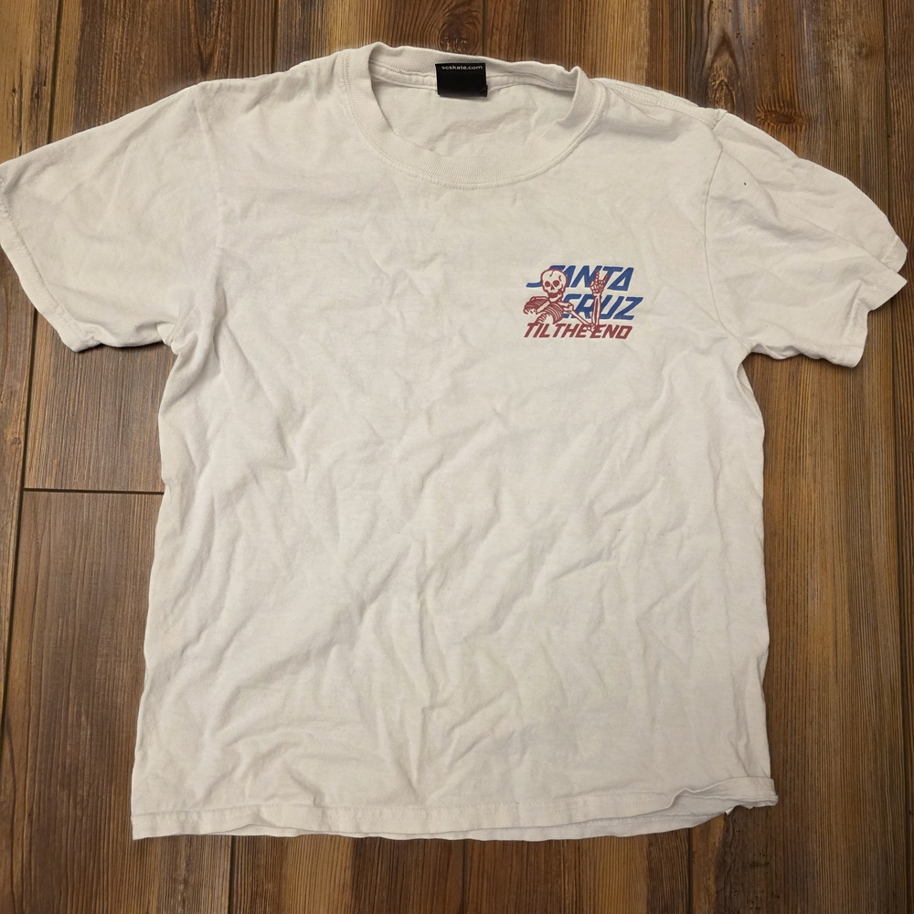 Santa Cruz Skateboards White Short Sleeve Tee 💙5 For $25💙